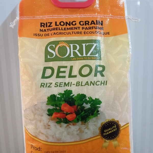 Riz Delor naturellement parfumé de Zogbodomè (sac de 5kg)