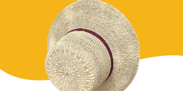 Chapeau en raphia