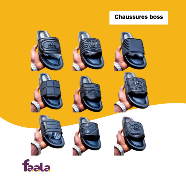 Sandales plates boss