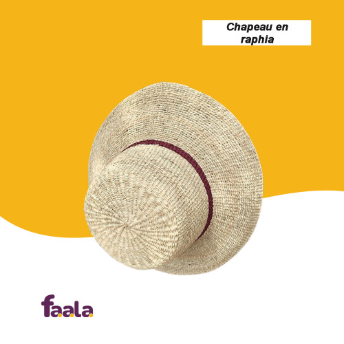 Chapeau en raphia